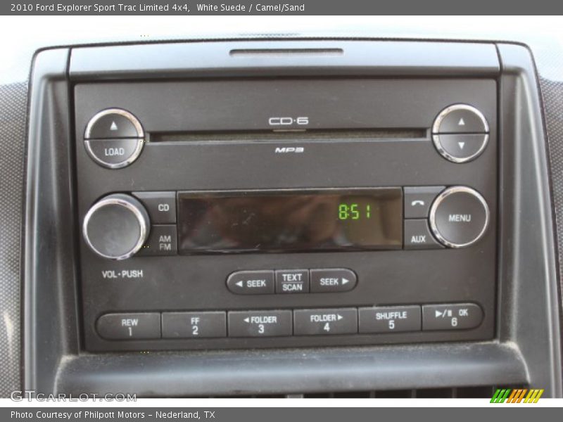 White Suede / Camel/Sand 2010 Ford Explorer Sport Trac Limited 4x4