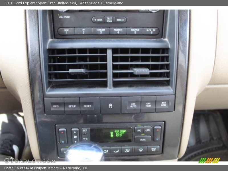 White Suede / Camel/Sand 2010 Ford Explorer Sport Trac Limited 4x4