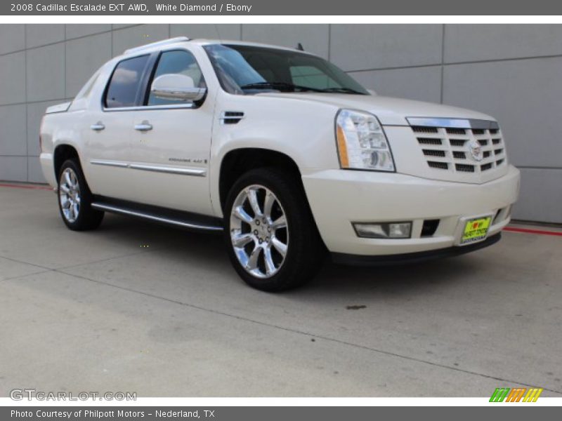 White Diamond / Ebony 2008 Cadillac Escalade EXT AWD