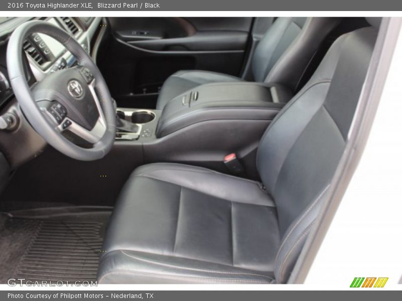Blizzard Pearl / Black 2016 Toyota Highlander XLE