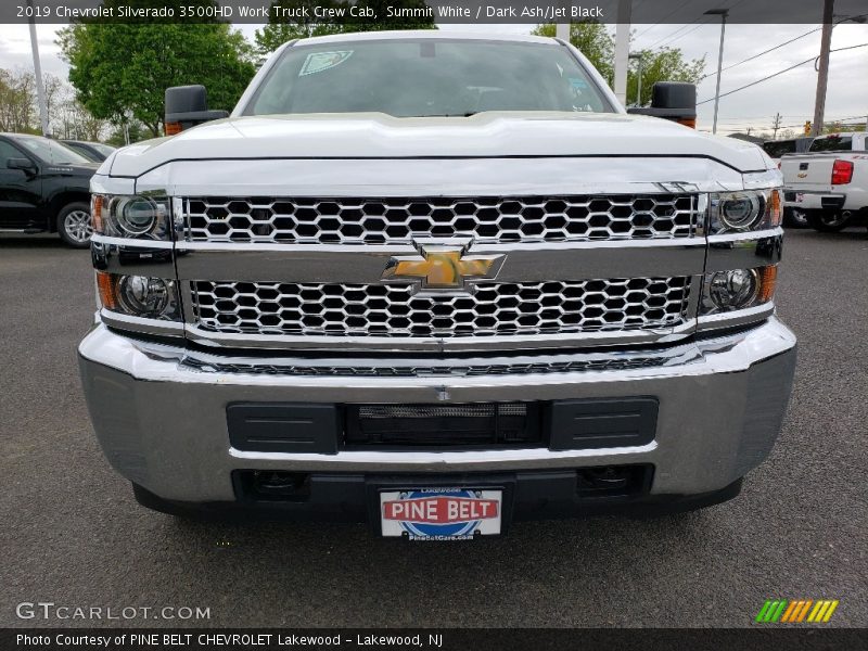 Summit White / Dark Ash/Jet Black 2019 Chevrolet Silverado 3500HD Work Truck Crew Cab