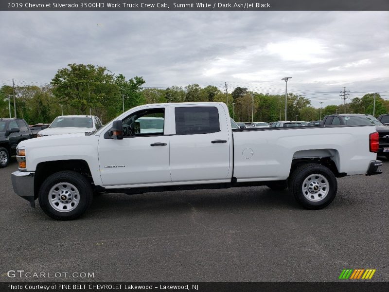 Summit White / Dark Ash/Jet Black 2019 Chevrolet Silverado 3500HD Work Truck Crew Cab