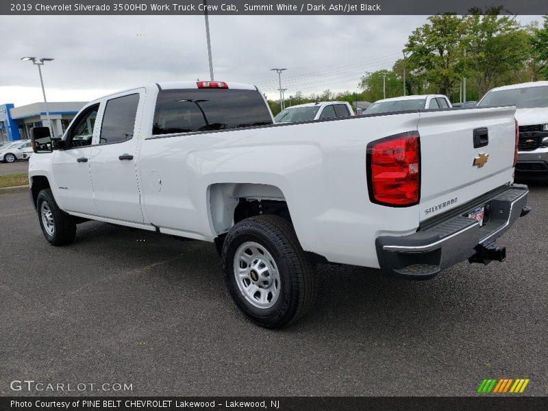 Summit White / Dark Ash/Jet Black 2019 Chevrolet Silverado 3500HD Work Truck Crew Cab