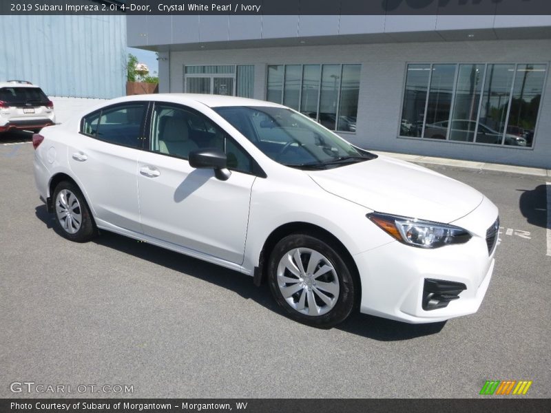 Crystal White Pearl / Ivory 2019 Subaru Impreza 2.0i 4-Door
