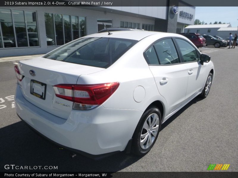 Crystal White Pearl / Ivory 2019 Subaru Impreza 2.0i 4-Door