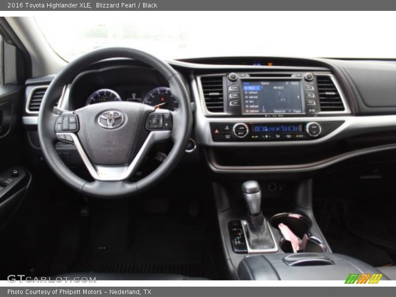 Blizzard Pearl / Black 2016 Toyota Highlander XLE