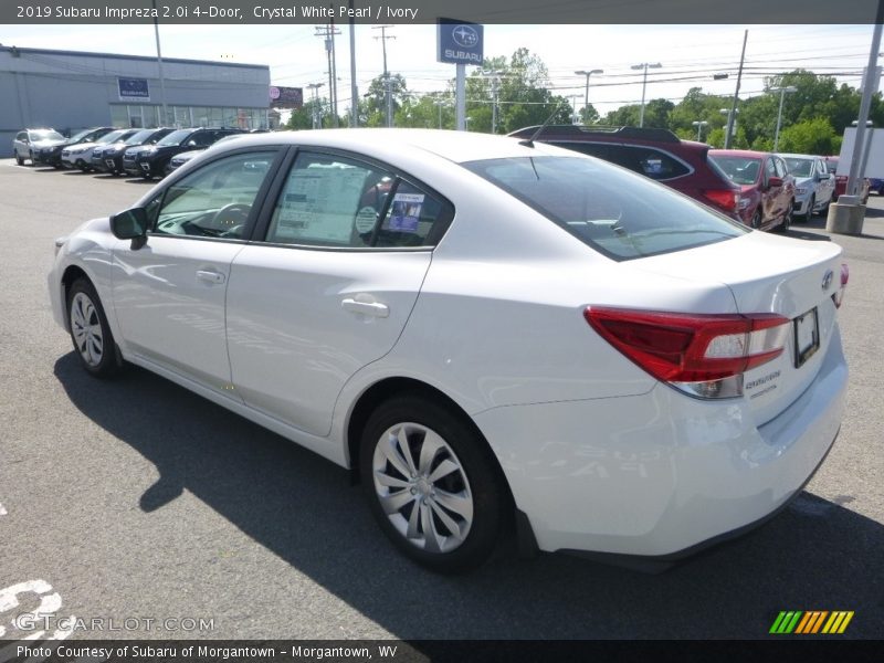 Crystal White Pearl / Ivory 2019 Subaru Impreza 2.0i 4-Door