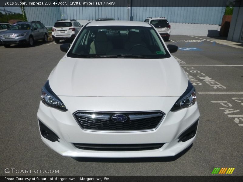 Crystal White Pearl / Ivory 2019 Subaru Impreza 2.0i 4-Door