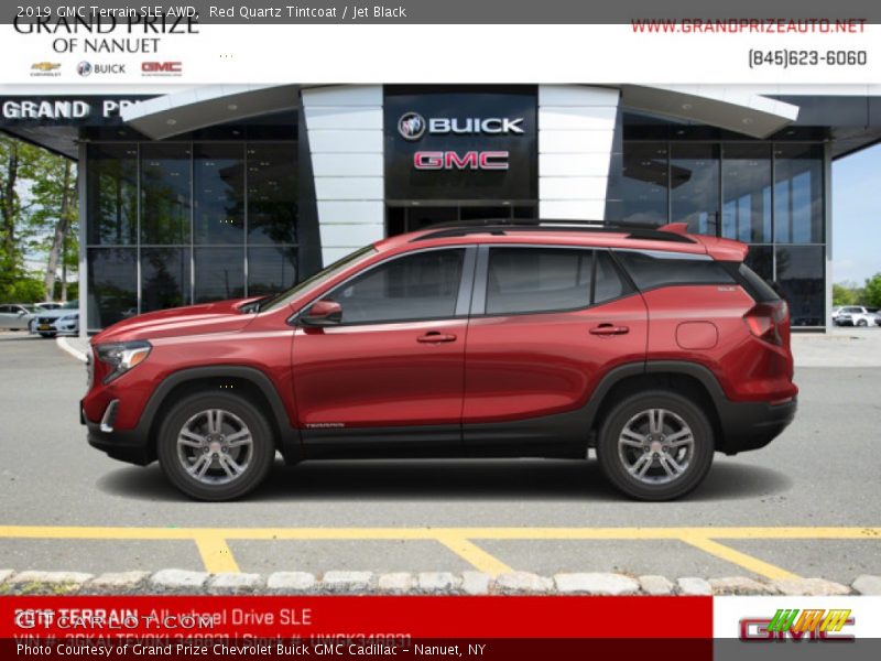 Red Quartz Tintcoat / Jet Black 2019 GMC Terrain SLE AWD