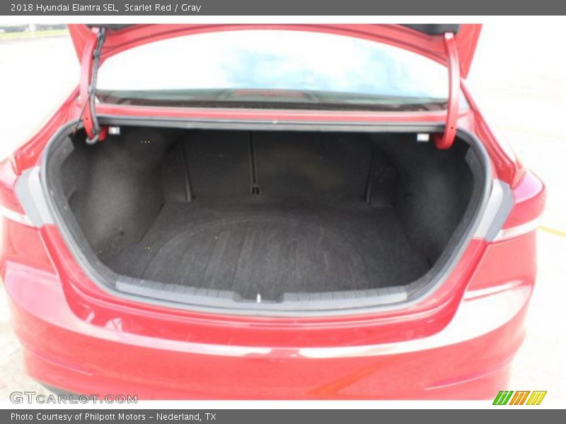 Scarlet Red / Gray 2018 Hyundai Elantra SEL