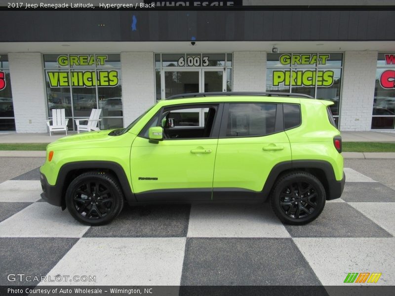 Hypergreen / Black 2017 Jeep Renegade Latitude