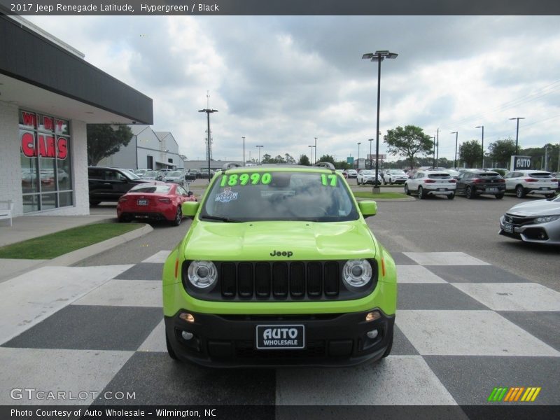 Hypergreen / Black 2017 Jeep Renegade Latitude
