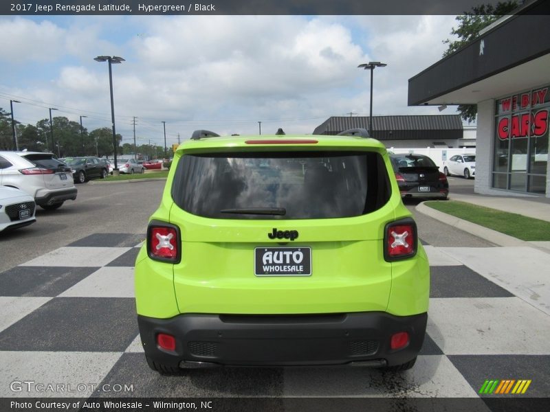 Hypergreen / Black 2017 Jeep Renegade Latitude