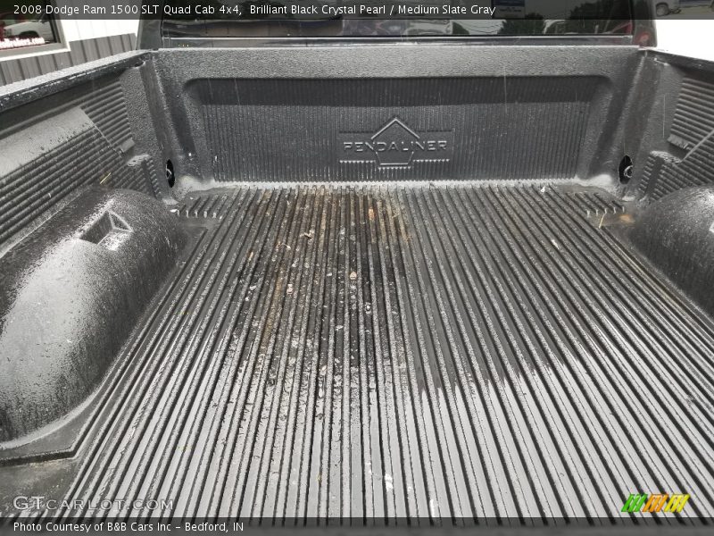 Brilliant Black Crystal Pearl / Medium Slate Gray 2008 Dodge Ram 1500 SLT Quad Cab 4x4