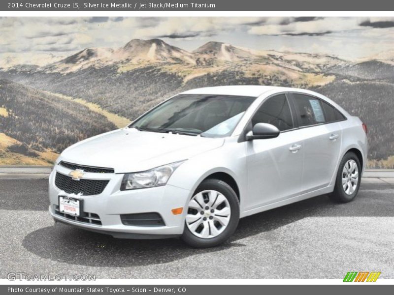 Silver Ice Metallic / Jet Black/Medium Titanium 2014 Chevrolet Cruze LS