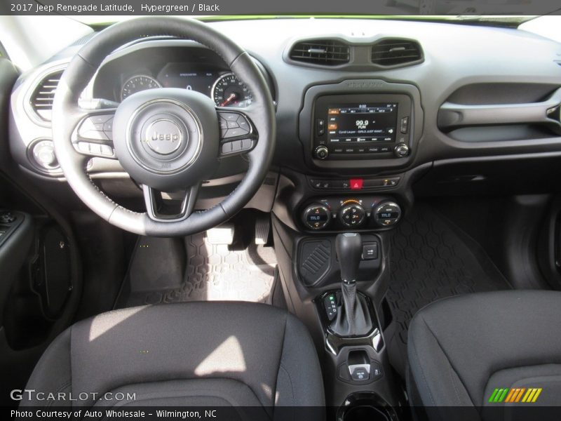 Hypergreen / Black 2017 Jeep Renegade Latitude
