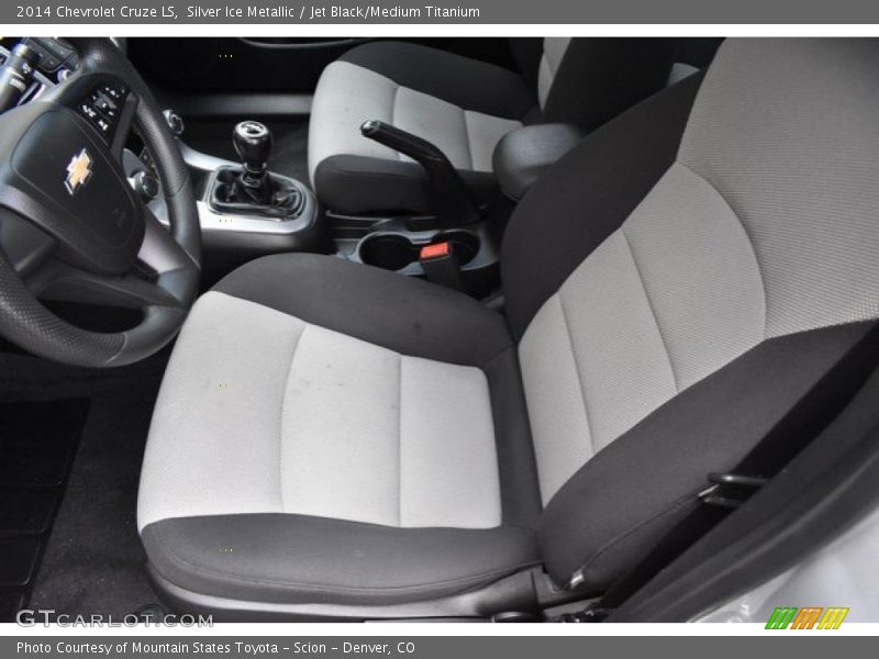 Silver Ice Metallic / Jet Black/Medium Titanium 2014 Chevrolet Cruze LS