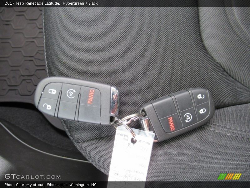 Hypergreen / Black 2017 Jeep Renegade Latitude
