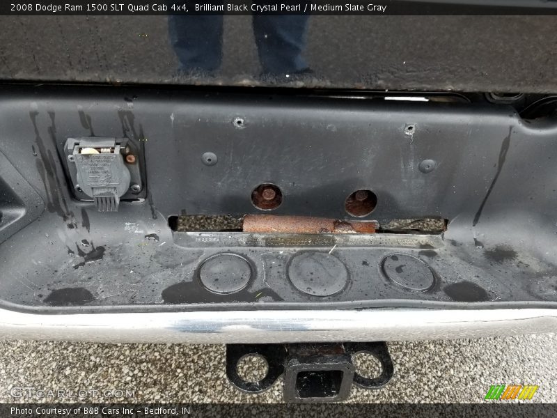 Brilliant Black Crystal Pearl / Medium Slate Gray 2008 Dodge Ram 1500 SLT Quad Cab 4x4