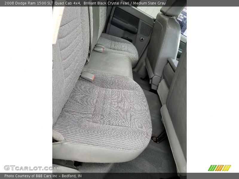 Brilliant Black Crystal Pearl / Medium Slate Gray 2008 Dodge Ram 1500 SLT Quad Cab 4x4