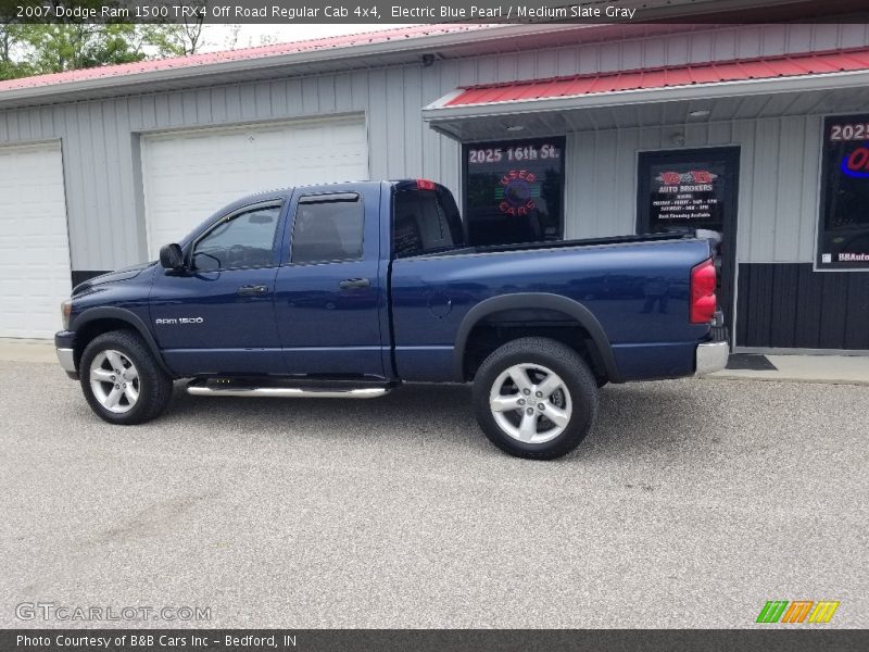 Electric Blue Pearl / Medium Slate Gray 2007 Dodge Ram 1500 TRX4 Off Road Regular Cab 4x4