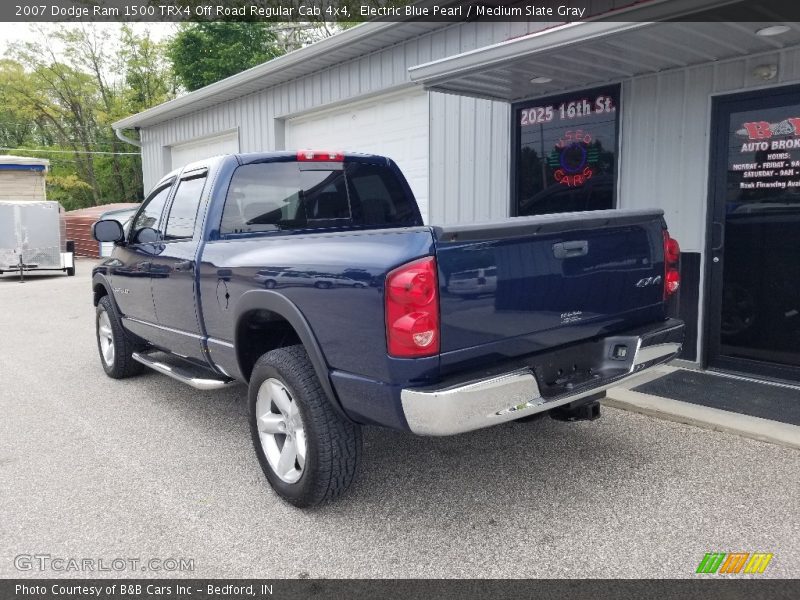 Electric Blue Pearl / Medium Slate Gray 2007 Dodge Ram 1500 TRX4 Off Road Regular Cab 4x4