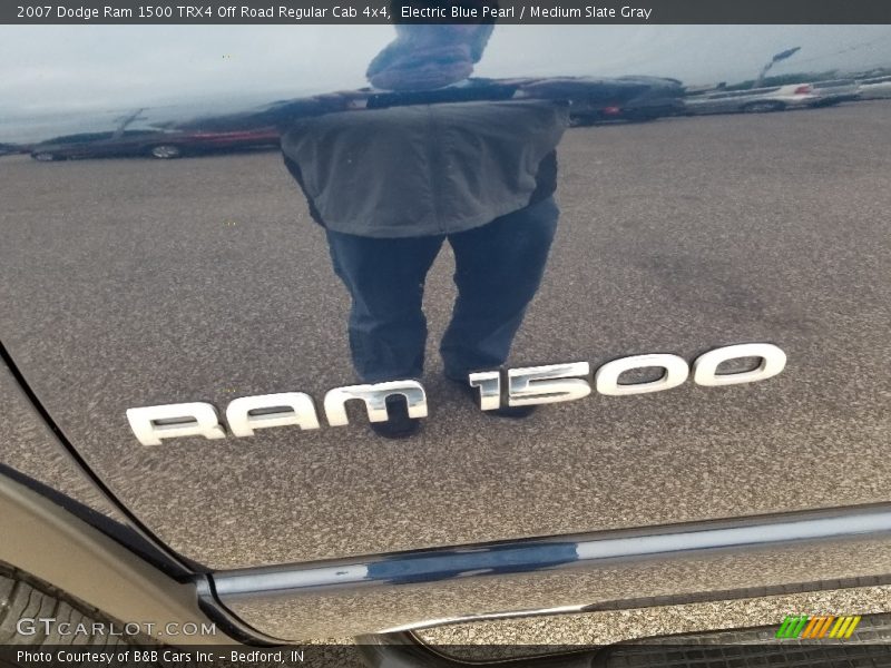 Electric Blue Pearl / Medium Slate Gray 2007 Dodge Ram 1500 TRX4 Off Road Regular Cab 4x4