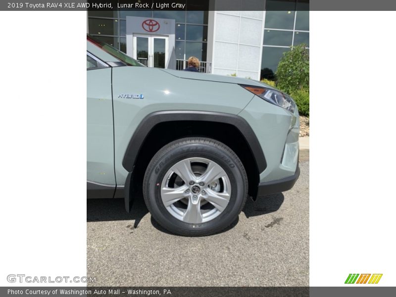 Lunar Rock / Light Gray 2019 Toyota RAV4 XLE AWD Hybrid