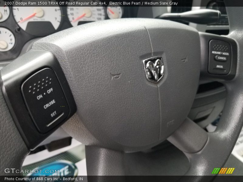 Electric Blue Pearl / Medium Slate Gray 2007 Dodge Ram 1500 TRX4 Off Road Regular Cab 4x4