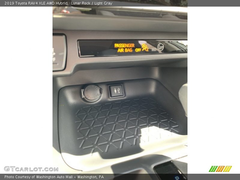 Lunar Rock / Light Gray 2019 Toyota RAV4 XLE AWD Hybrid
