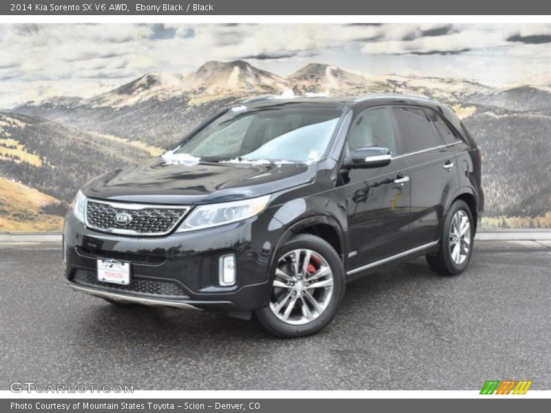 Ebony Black / Black 2014 Kia Sorento SX V6 AWD