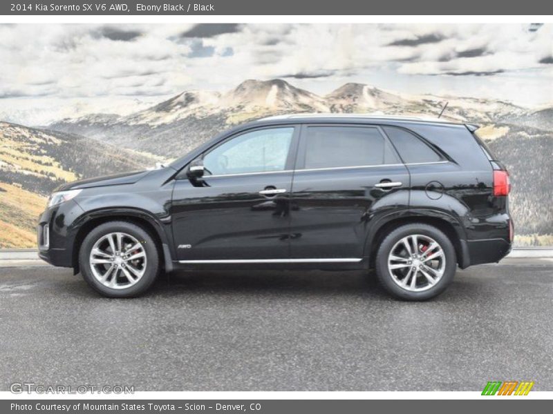 Ebony Black / Black 2014 Kia Sorento SX V6 AWD