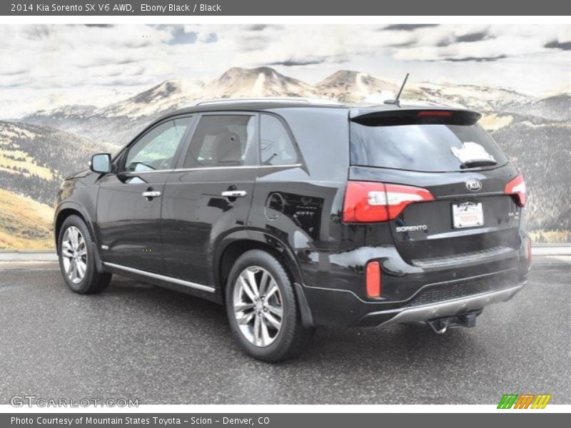 Ebony Black / Black 2014 Kia Sorento SX V6 AWD