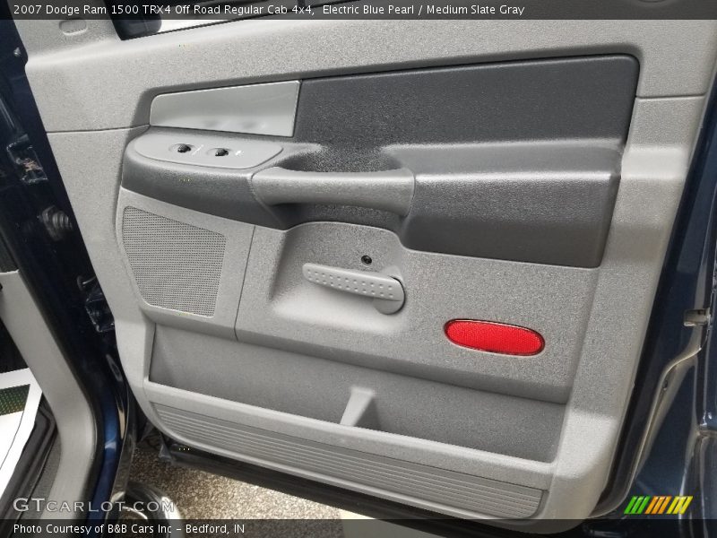 Electric Blue Pearl / Medium Slate Gray 2007 Dodge Ram 1500 TRX4 Off Road Regular Cab 4x4