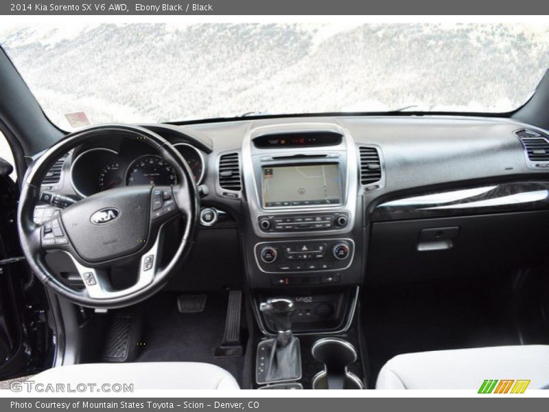 Ebony Black / Black 2014 Kia Sorento SX V6 AWD