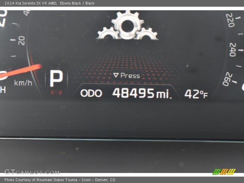 Ebony Black / Black 2014 Kia Sorento SX V6 AWD