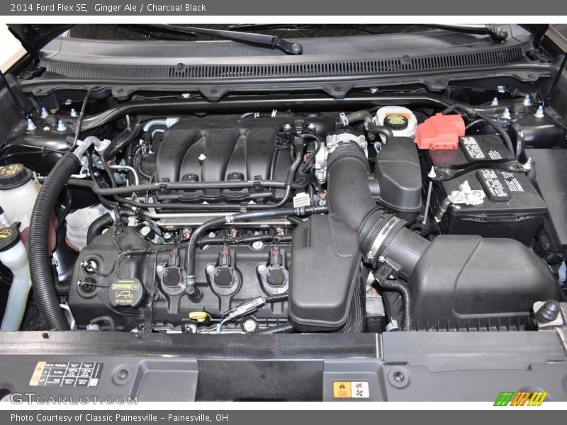 Ginger Ale / Charcoal Black 2014 Ford Flex SE