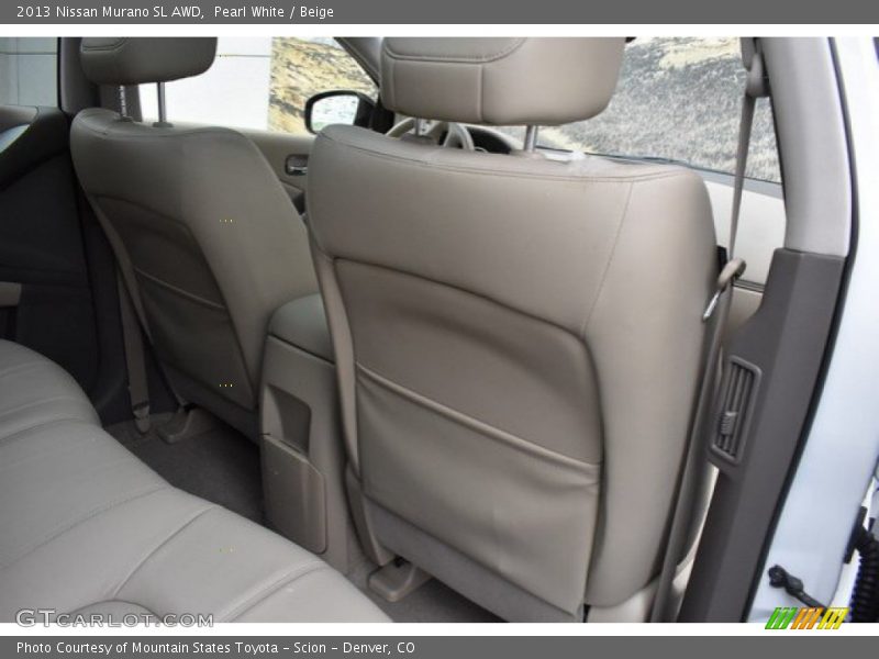 Pearl White / Beige 2013 Nissan Murano SL AWD