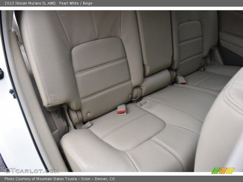 Pearl White / Beige 2013 Nissan Murano SL AWD
