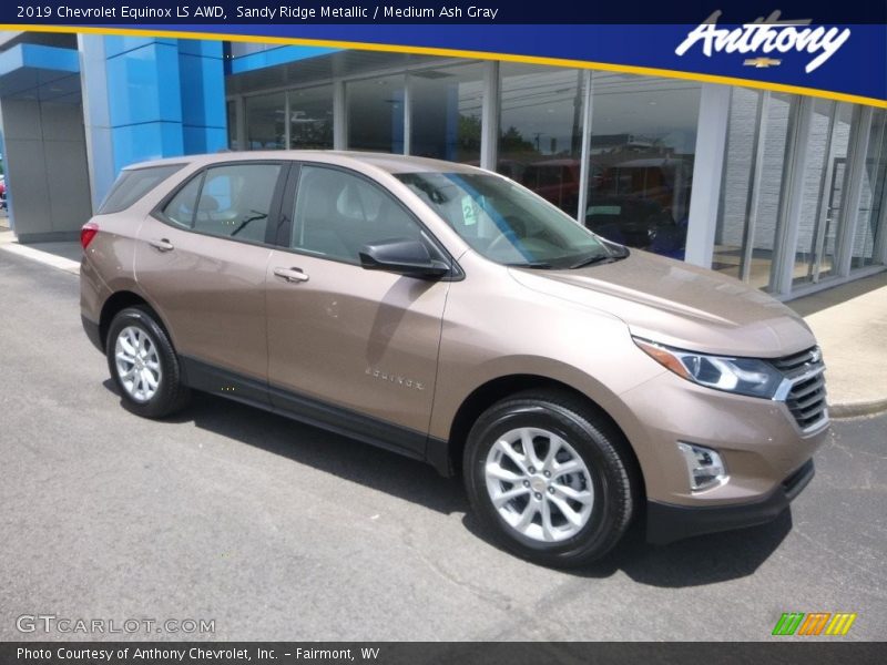 Sandy Ridge Metallic / Medium Ash Gray 2019 Chevrolet Equinox LS AWD