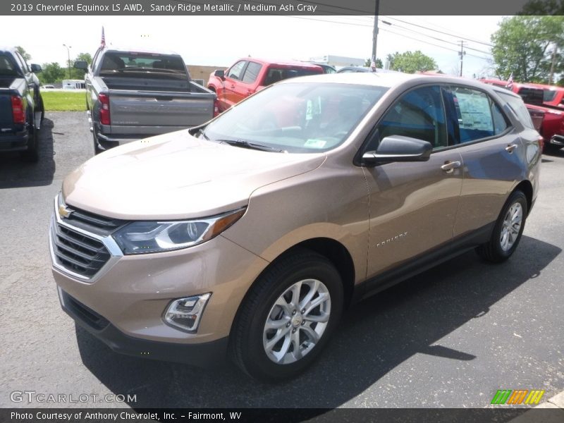 Sandy Ridge Metallic / Medium Ash Gray 2019 Chevrolet Equinox LS AWD