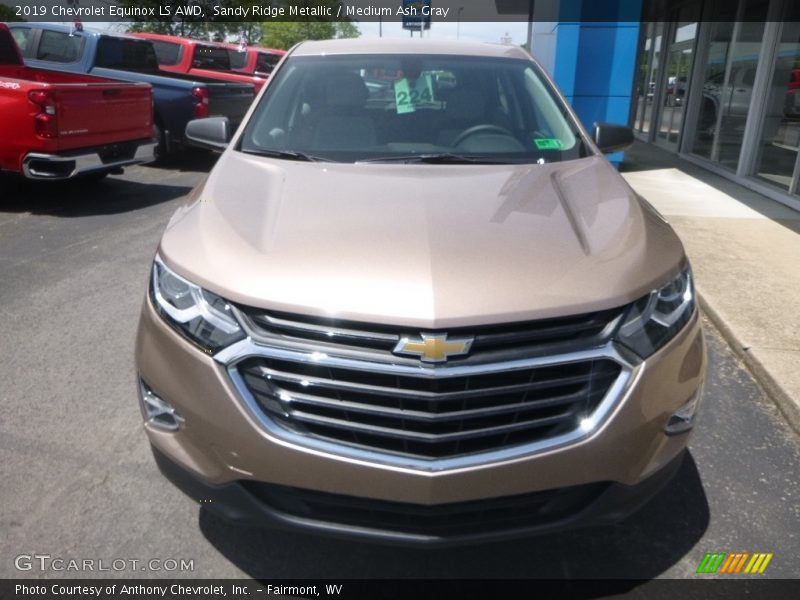 Sandy Ridge Metallic / Medium Ash Gray 2019 Chevrolet Equinox LS AWD