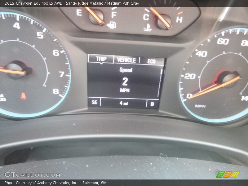 Sandy Ridge Metallic / Medium Ash Gray 2019 Chevrolet Equinox LS AWD