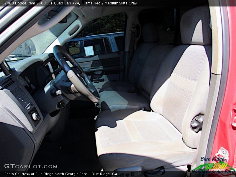 Flame Red / Medium Slate Gray 2008 Dodge Ram 2500 SLT Quad Cab 4x4