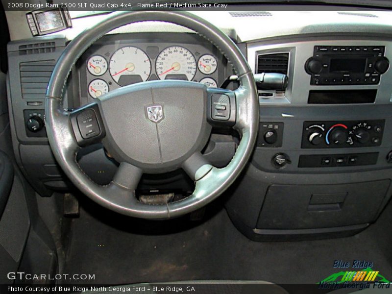 Flame Red / Medium Slate Gray 2008 Dodge Ram 2500 SLT Quad Cab 4x4