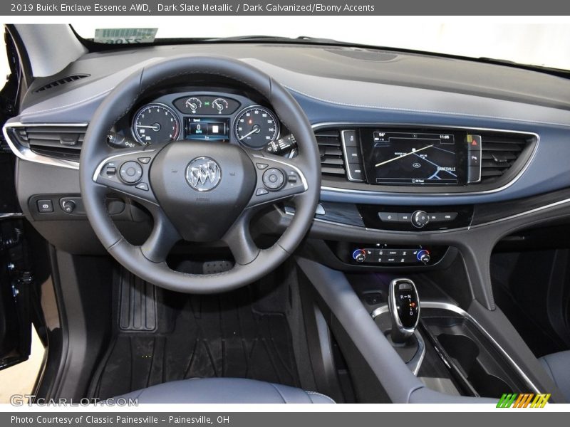 Dark Slate Metallic / Dark Galvanized/Ebony Accents 2019 Buick Enclave Essence AWD