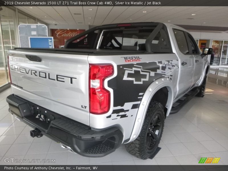 Silver Ice Metallic / Jet Black 2019 Chevrolet Silverado 1500 LT Z71 Trail Boss Crew Cab 4WD