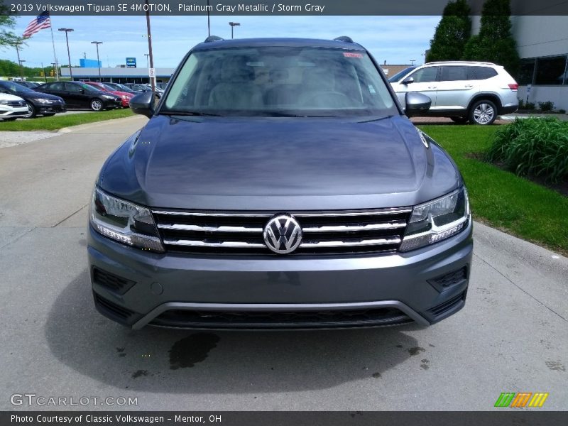 Platinum Gray Metallic / Storm Gray 2019 Volkswagen Tiguan SE 4MOTION