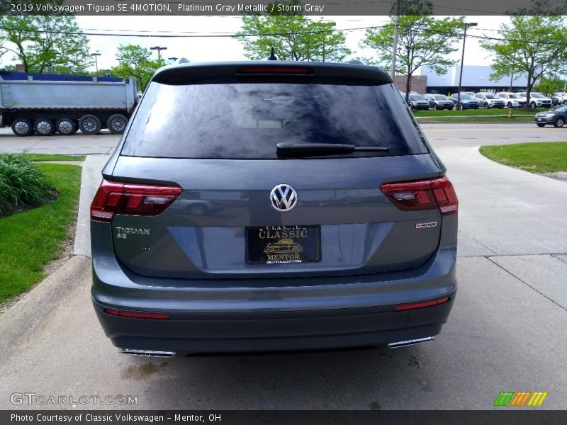 Platinum Gray Metallic / Storm Gray 2019 Volkswagen Tiguan SE 4MOTION