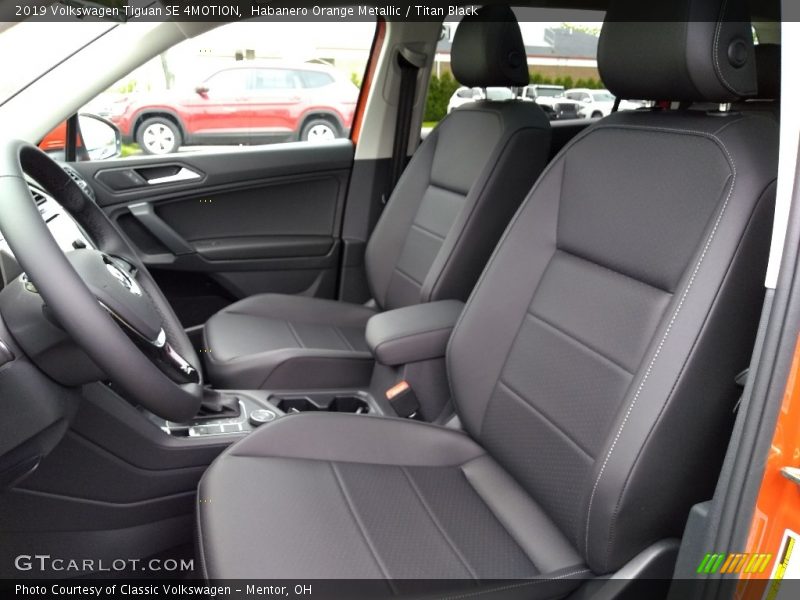 Habanero Orange Metallic / Titan Black 2019 Volkswagen Tiguan SE 4MOTION